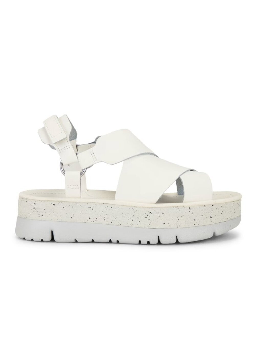 Camper Oruga Up Sandal in White size 36